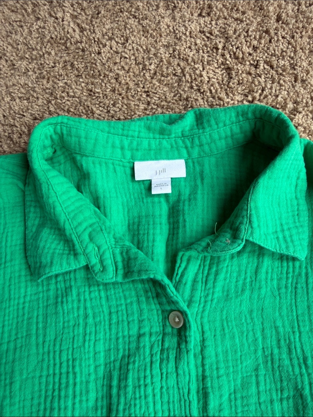 J. Jill Lightweight Button-Down Tunic Size L - Picture 3 of 6